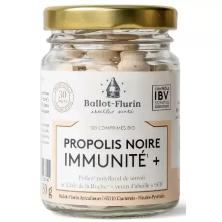 Comprimés Immunité à la Propolis noire Bio – Ballot-Flurin