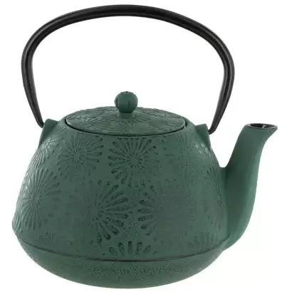 Théière Hanami en fonte vert émeraude 1.2L – Aromandise