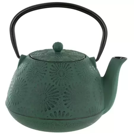 Théière Hanami en fonte vert émeraude 1.2L – Aromandise