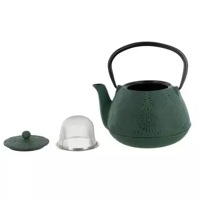 Théière Hanami en fonte vert émeraude 1.2L – Aromandise