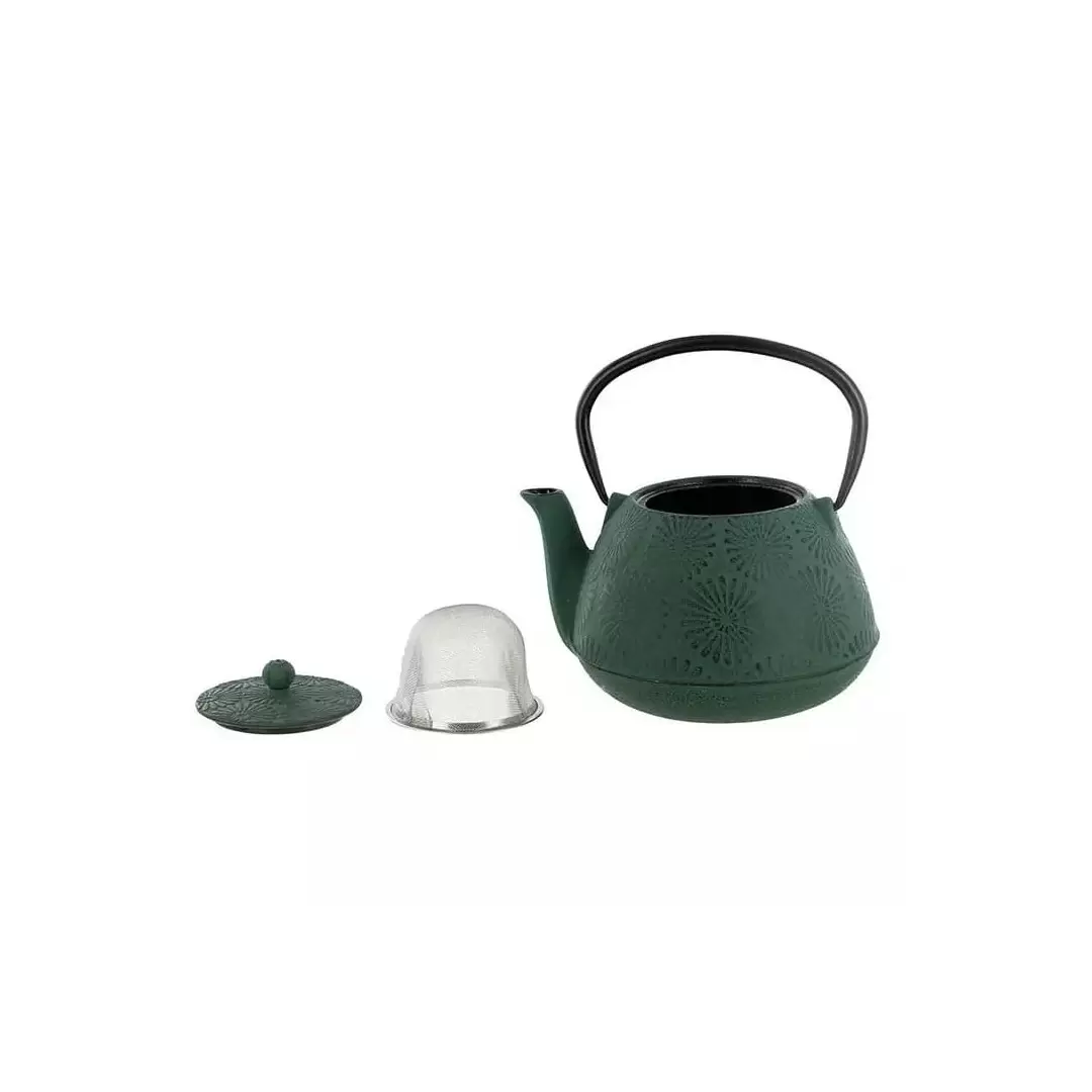 Théière Hanami en fonte vert émeraude 1.2L – Aromandise