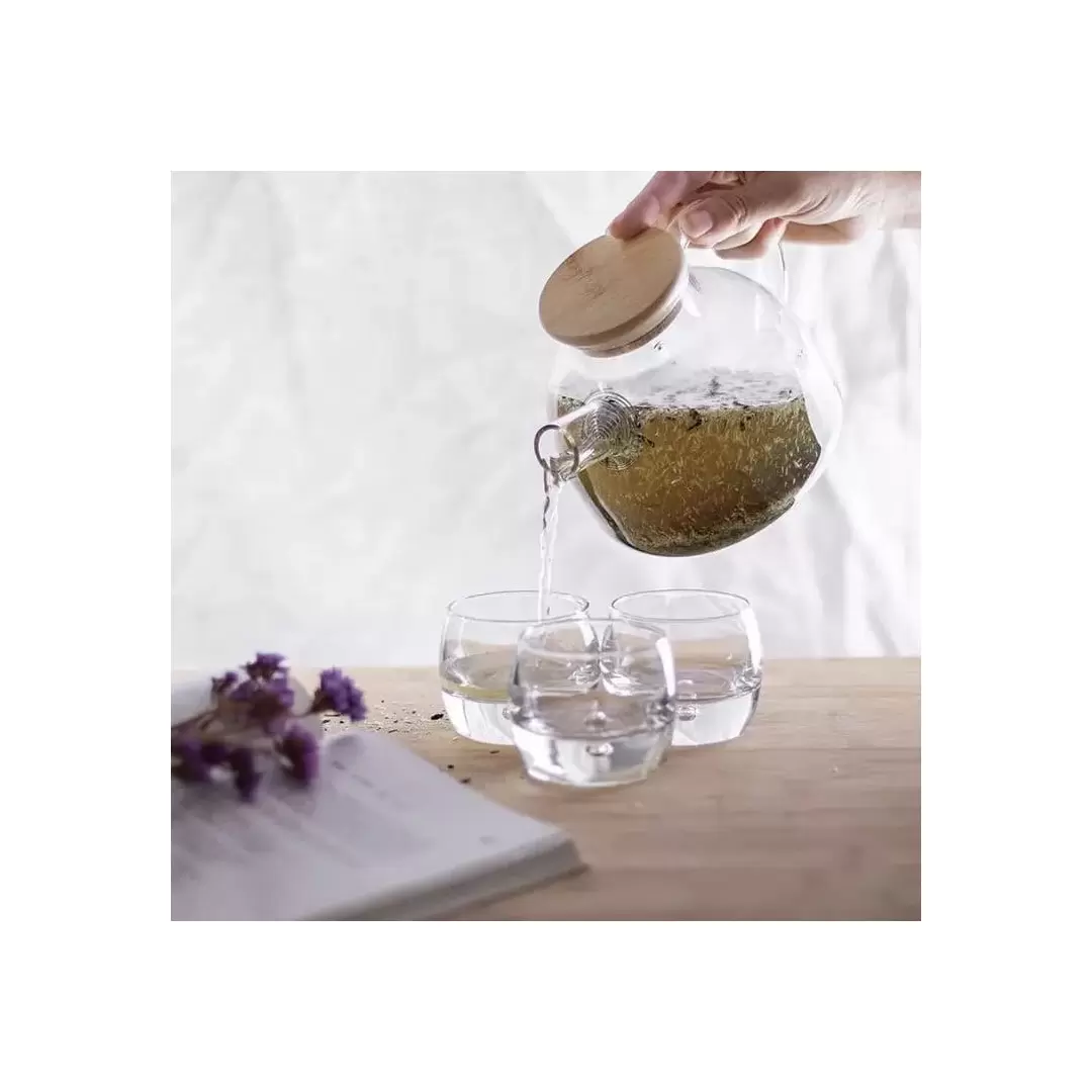 Théière Muse en verre & bambou 1 L – Aromandise