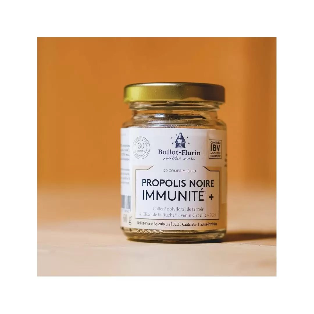 Comprimés Immunité à la Propolis noire Bio – Ballot-Flurin