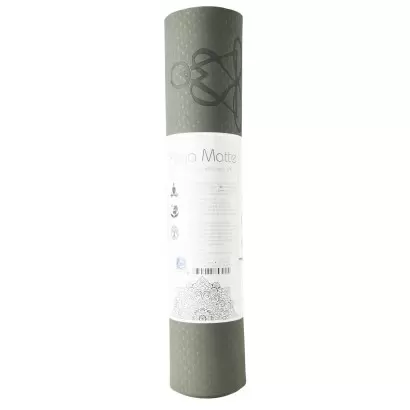 Tapis de yoga vert foncé Arbre de Vie – Antidérapant & écologique