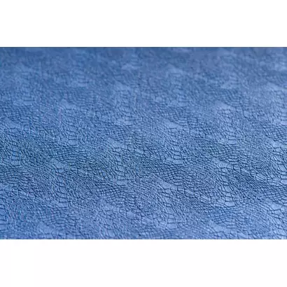 Tapis de yoga bleu Fleur de Vie – Antidérapant & écologique