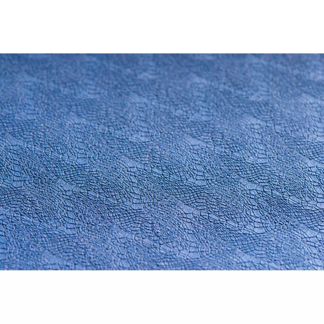 Tapis de yoga bleu Fleur de Vie – Antidérapant & écologique