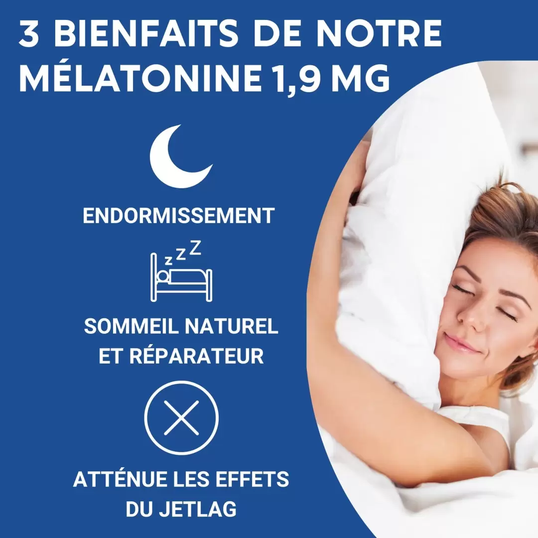 Comprimés Mélatonine 1,9 mg – Laboratoires Enova