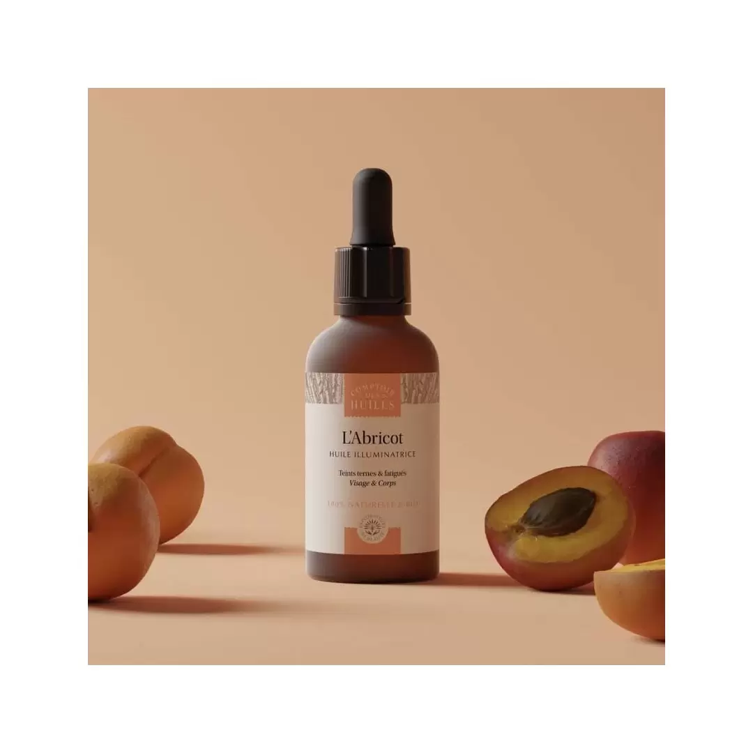 Huile de noyaux d'abricot BIO - 50ml - Comptoir des Huiles