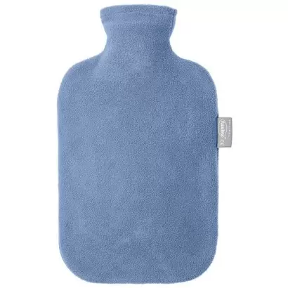 Bouillotte à eau Polaire bleu - 2L - Fabrication Allemande