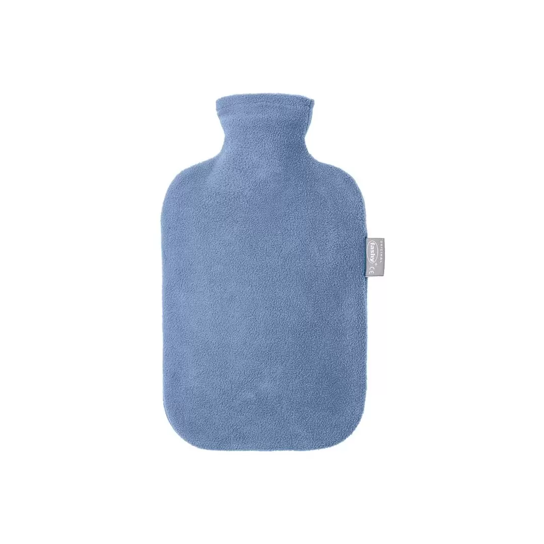 Bouillotte à eau Polaire bleu - 2L - Fabrication Allemande