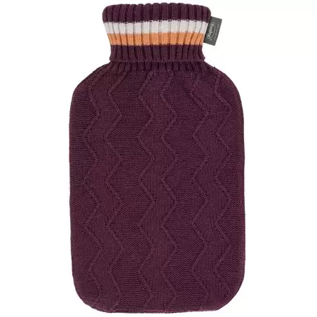 Bouillotte à eau Tricotée chevron 2L – Fabrication Allemande