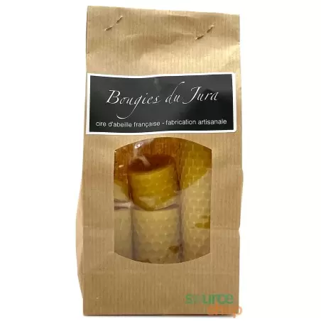 Coffret bougies en cire d’abeille | Cadeau artisanal Made in Jura