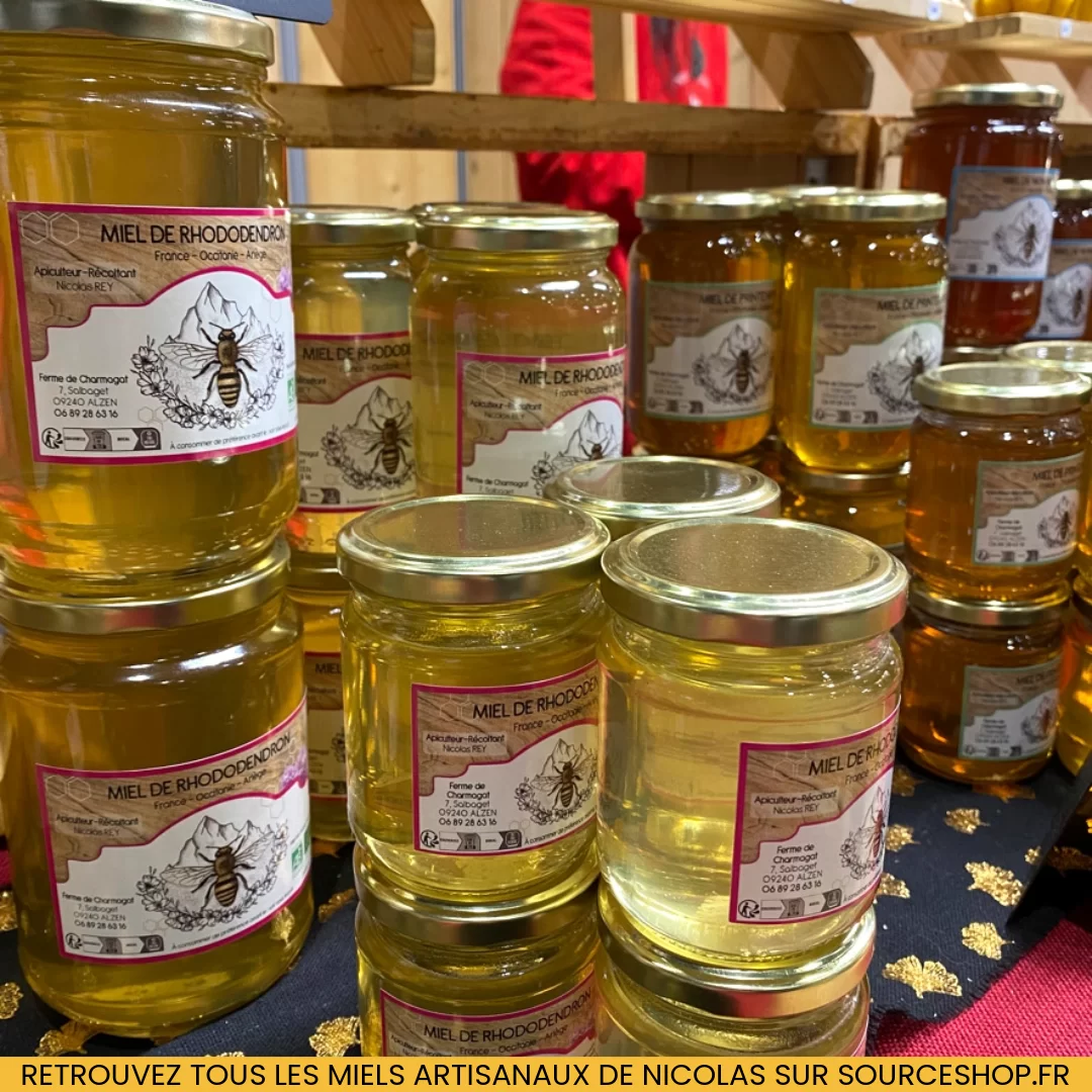 Miel de Rhododendron Bio des Pyrénées - Ferme de Charmagat