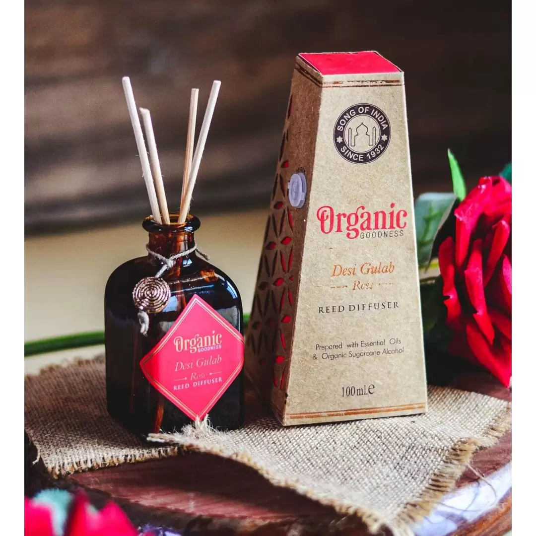 Diffuseur de parfum Rose - Desi Gulab - Organic Goodness