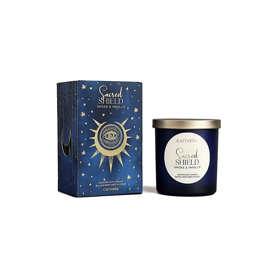 Bougie Bois Fumé & Vanille - Sacred Shield – Song of India