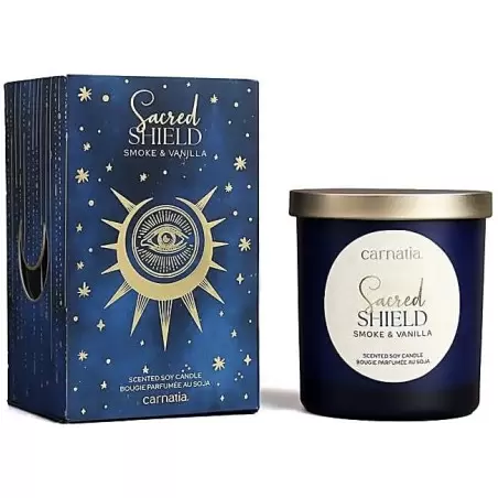 Bougie Bois Fumé & Vanille - Sacred Shield – Song of India