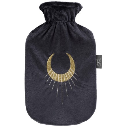 Bouillotte à eau Polaire anthracite Lune 2L – Fabrication Allemande