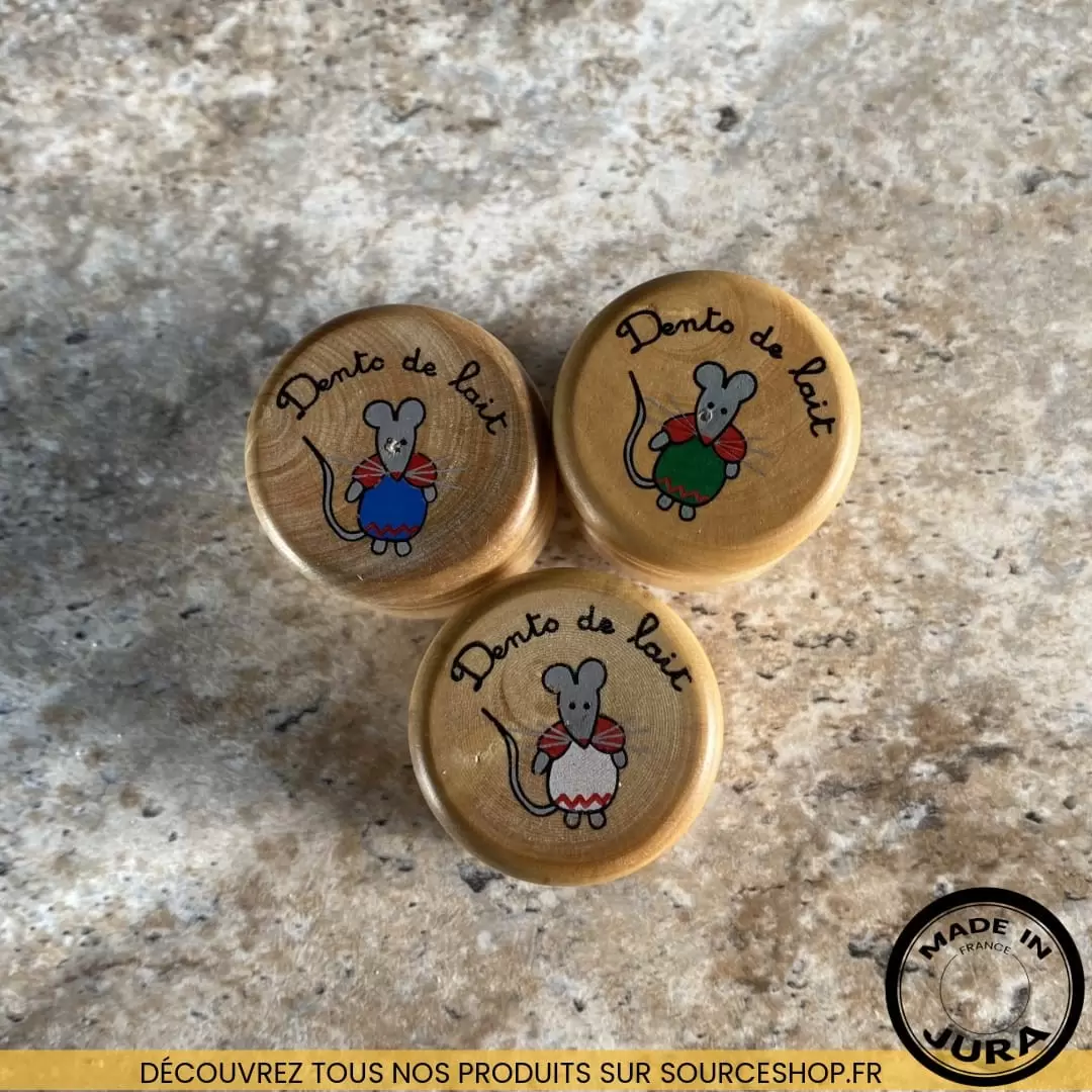 Boîte à dents de lait en buis du Jura - Souris