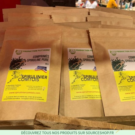 Spiruline pure en comprimés du Jura - Production paysanne - Le Spirulinier Comtois