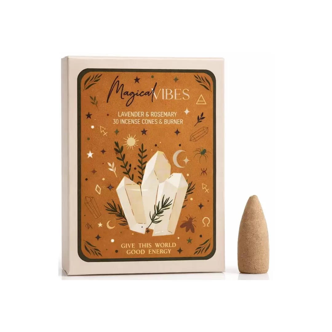 Cônes d'Encens Lavande & Romarin + 1 porte-encens - Magical Vibes - Song of India