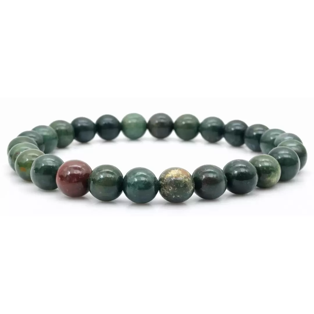 Bracelet Jaspe Héliotrope - Qualité A