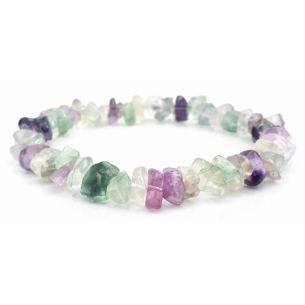 Bracelet chips Fluorite - Qualité A