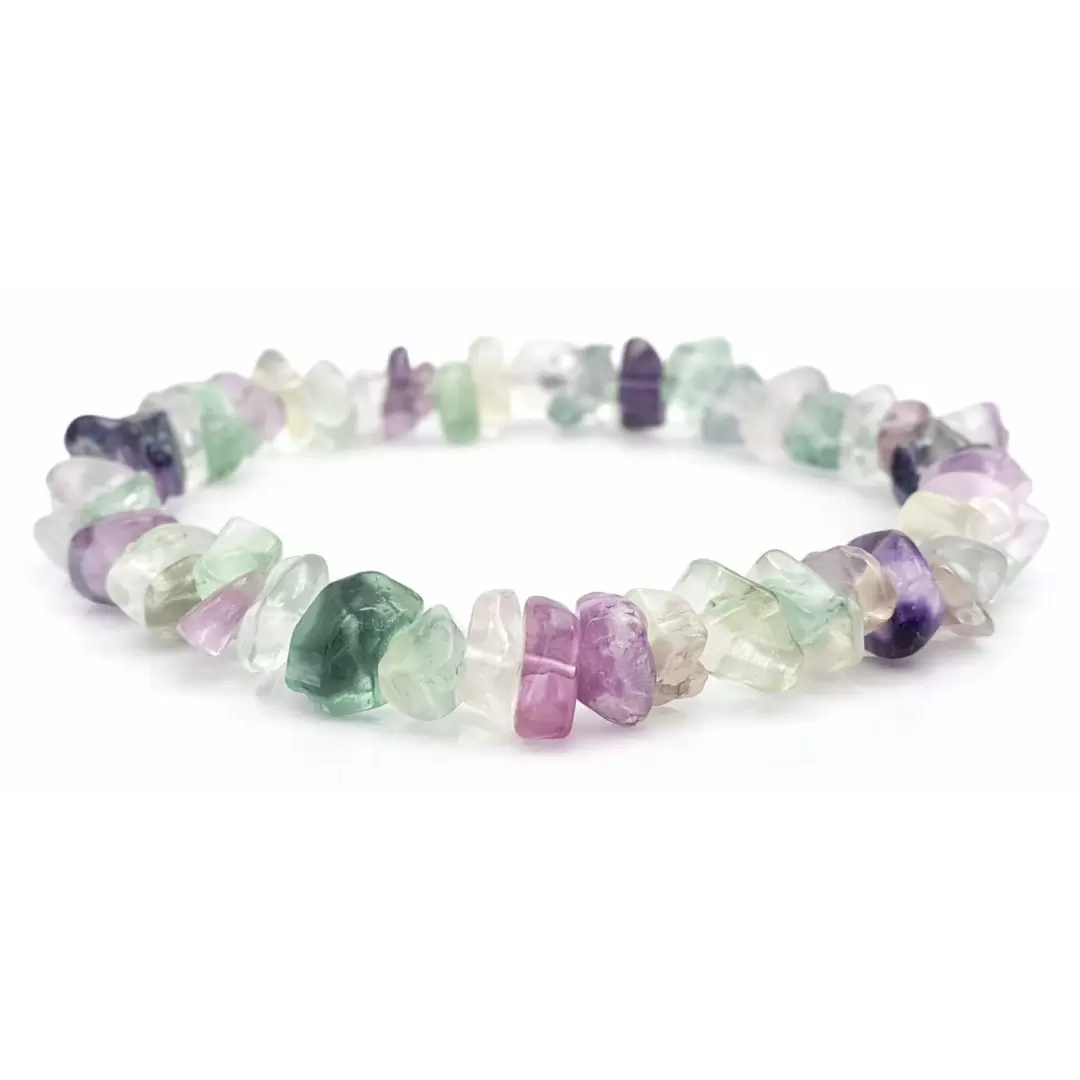 Bracelet chips Fluorite - Qualité A
