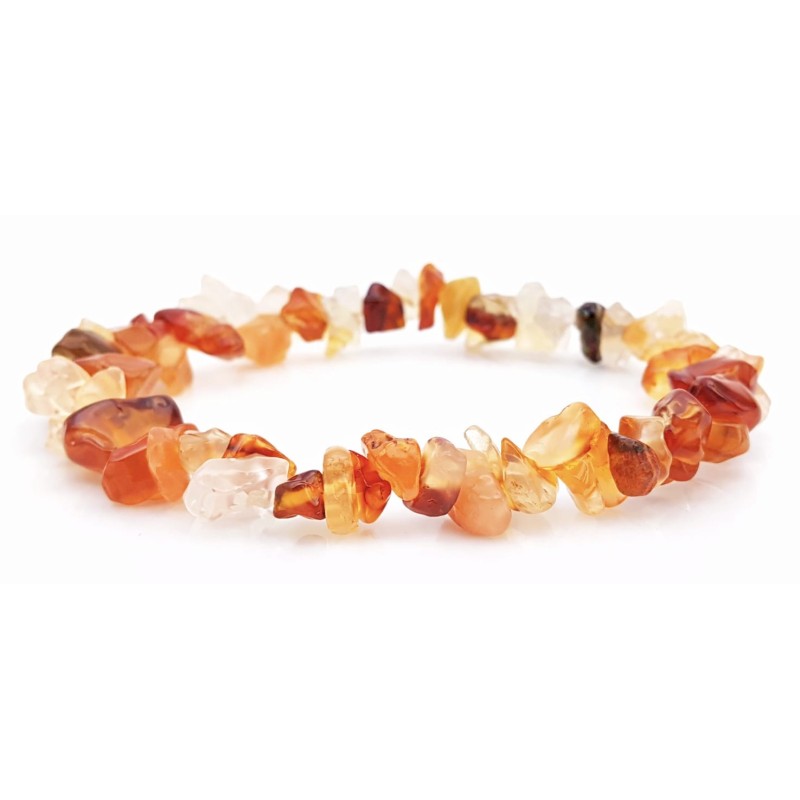 Bracelet chips Cornaline - Qualité A