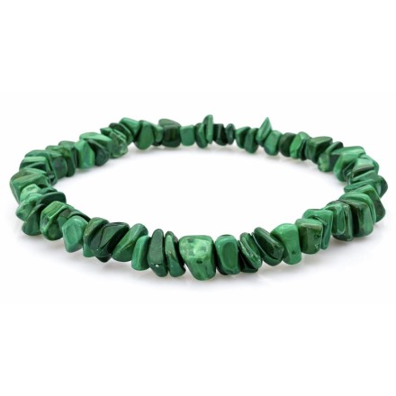 Bracelet chips Malachite - Qualité AAA Extra