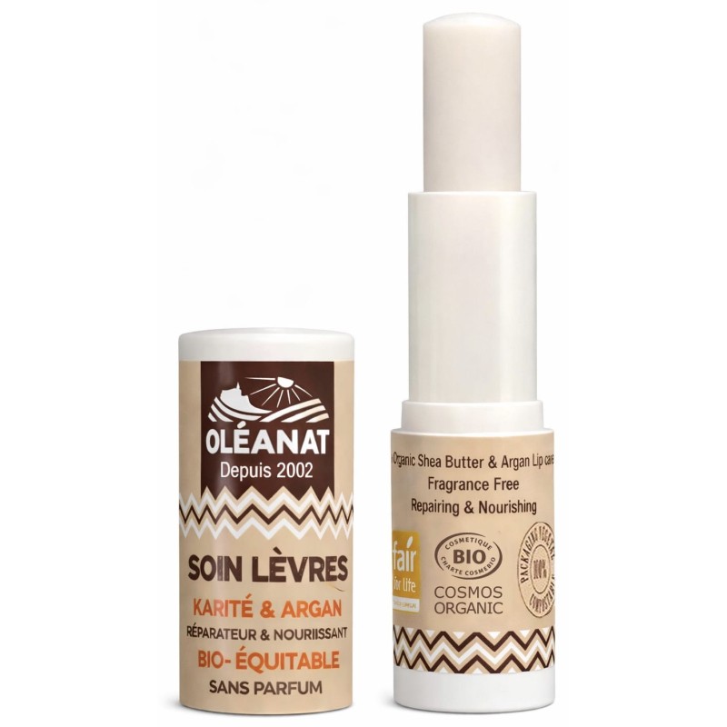 Stick à lèvres BIO karité & argan - réparateur & nourrissant