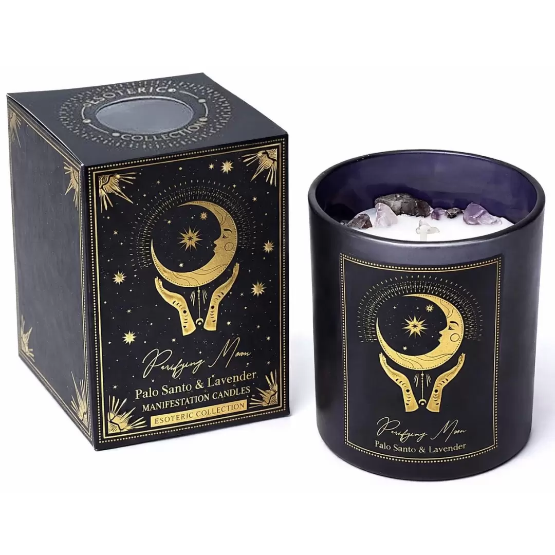 Bougie Palo Santo, Lavande & Améthyste - Purifying Moon - PureWorks