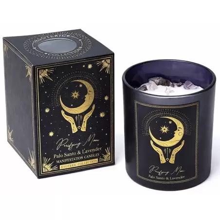 Bougie Palo Santo, Lavande & Améthyste - Purifying Moon - PureWorks