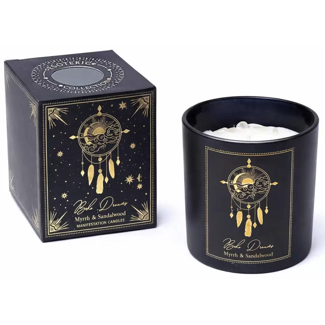 Bougie Myrrhe, Santal & Cristal de roche - Boho Dreams - PureWorks