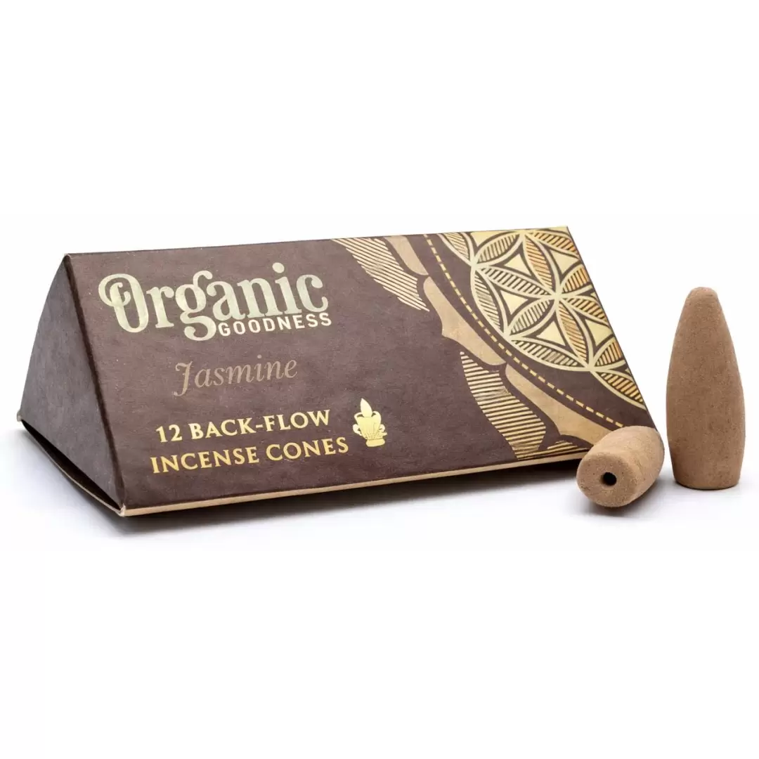Cônes d'encens à refoulement Jasmin - Backflow - Organic Goodness