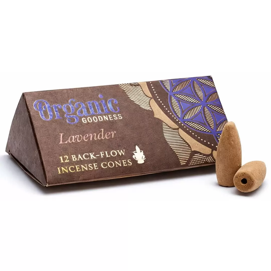 Cônes d'encens à refoulement Lavande (backflow) - Organic Goodness
