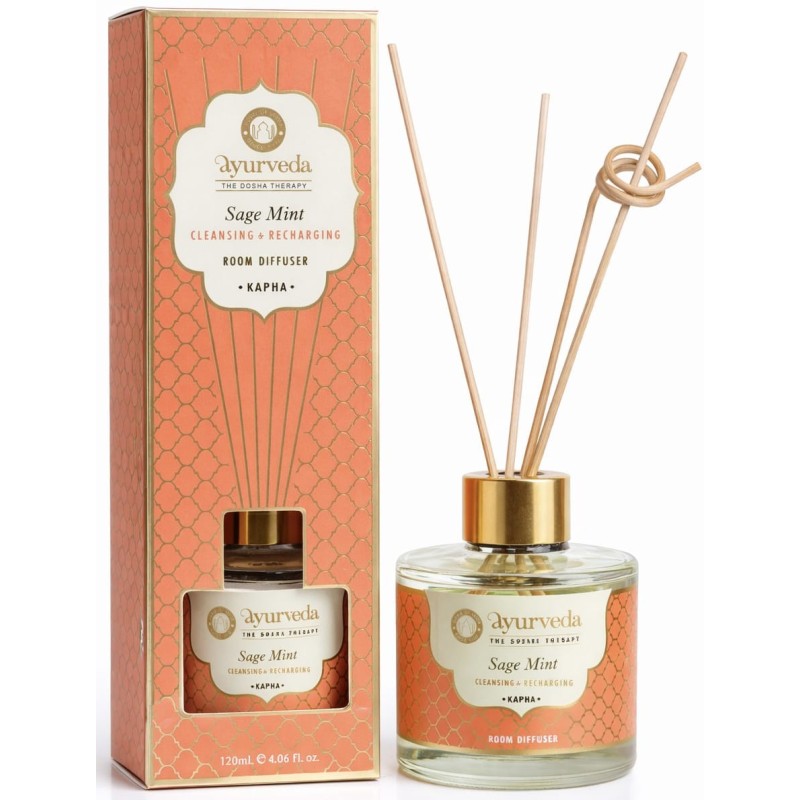 Diffuseur de parfum à bâtonnets Sauge & Menthe - Kapha - Song of India