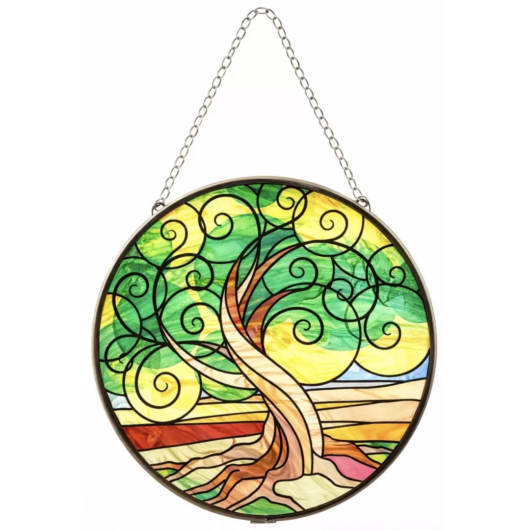 Attrape-soleil vitrail Arbre de Vie – Yggdrasil
