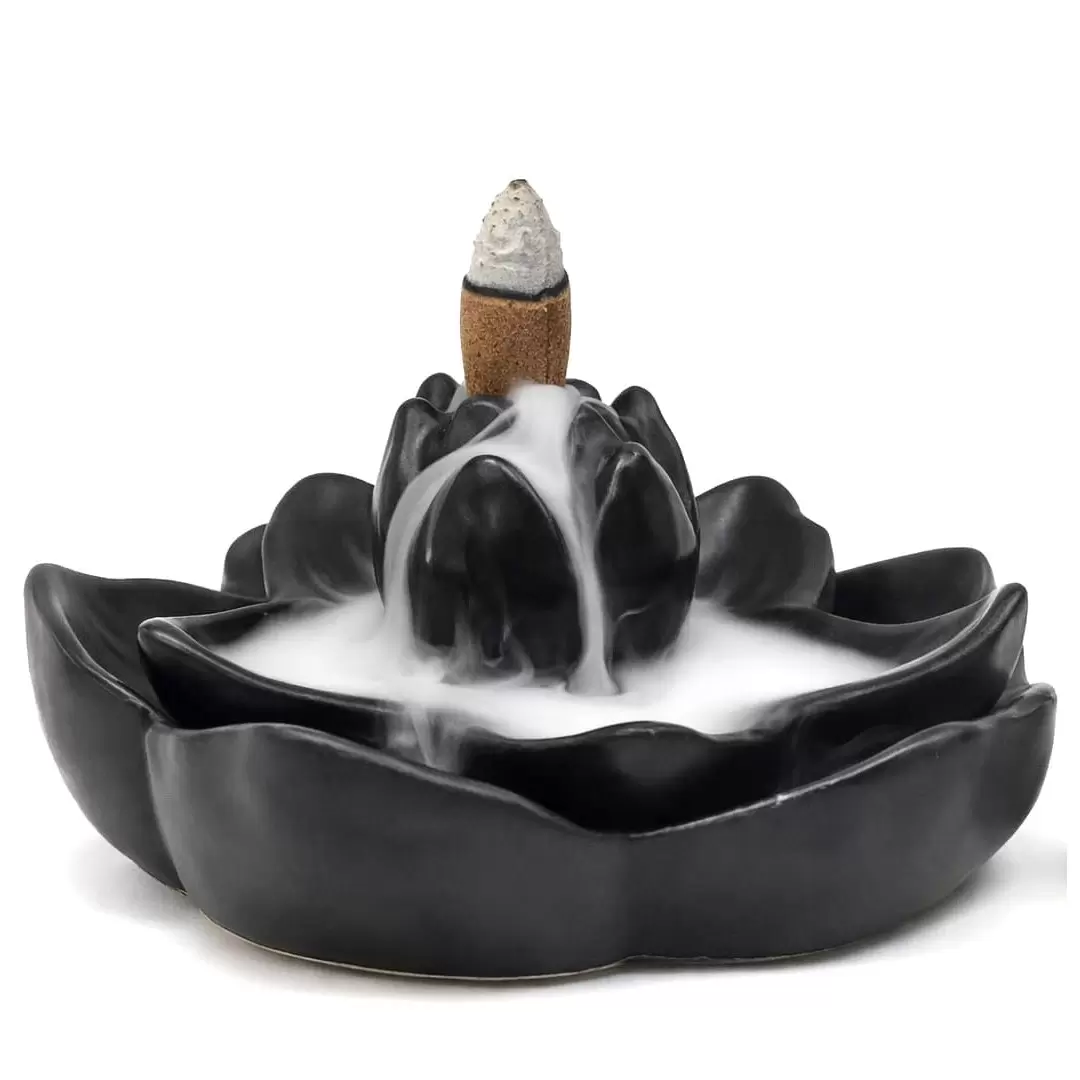 Brûle encens à refoulement Lotus en céramique - Backflow