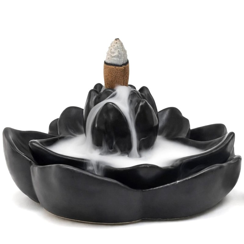 Brûle encens à refoulement Lotus en céramique - Backflow