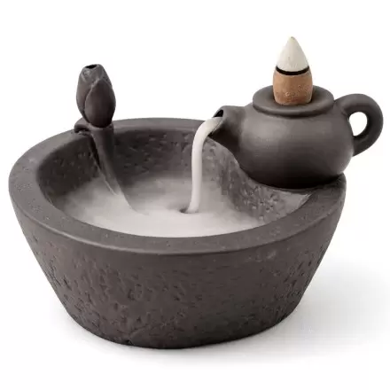 Brûle encens à refoulement Théière en terre cuite - Backflow