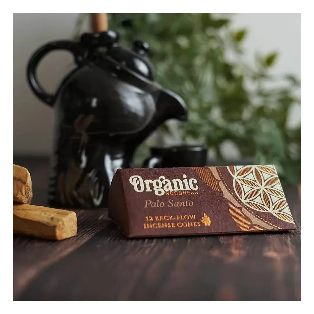 Cônes d'encens à refoulement Palo Santo - Backflow - Organic Goodness