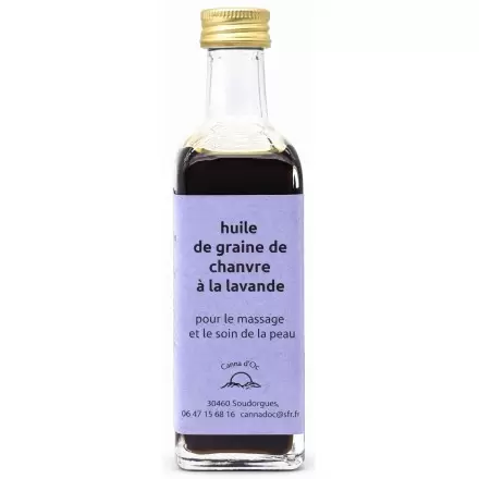 Huile de Chanvre BIO à la lavande artisanale - 60ml - Canna d'Oc