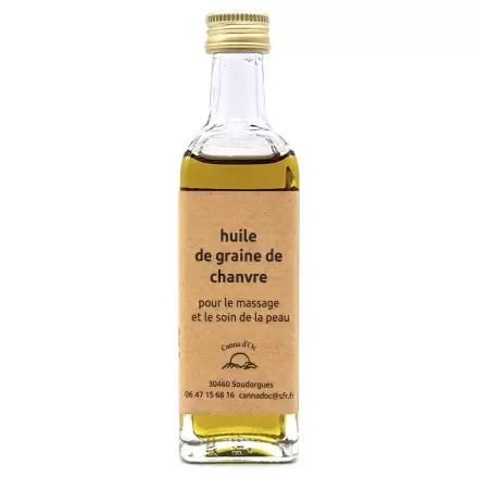 Huile de Chanvre BIO artisanale - 60ml - Canna d'Oc