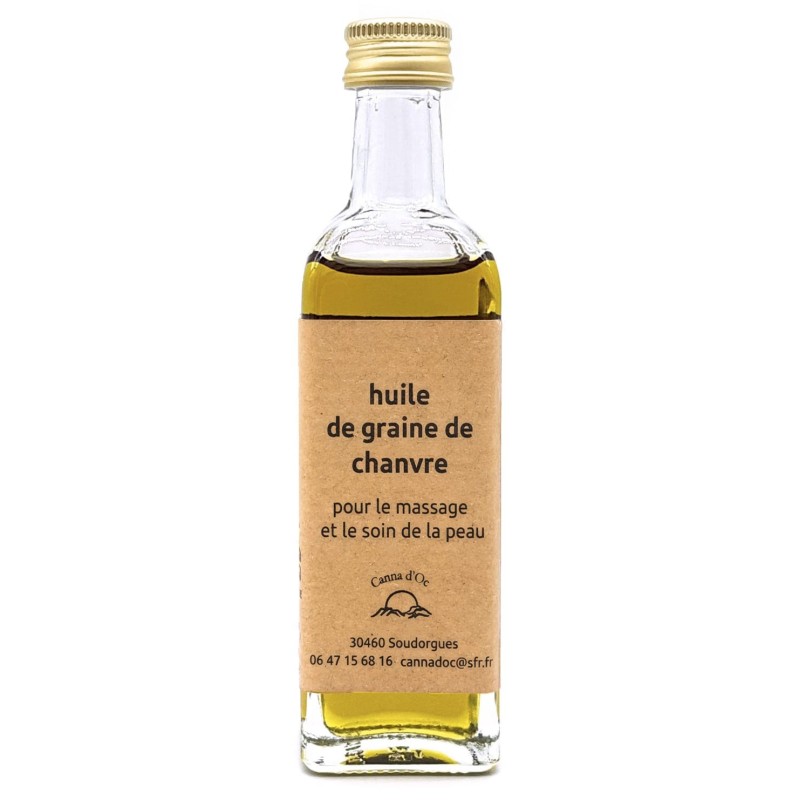 Huile de Chanvre BIO artisanale - 60ml - Canna d'Oc