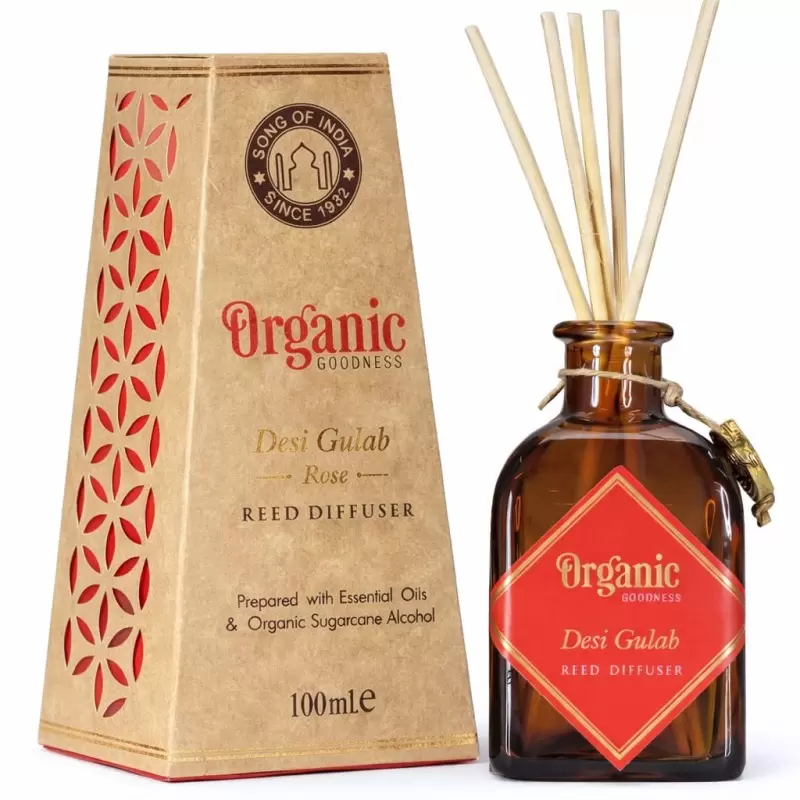 Diffuseur de parfum Rose - Desi Gulab - Organic Goodness