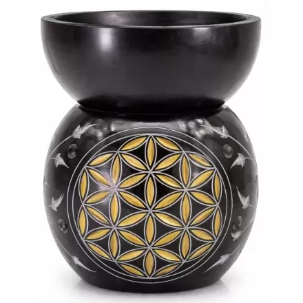 Brûleur d'huiles essentielles & aromatiques - Fleur de Vie