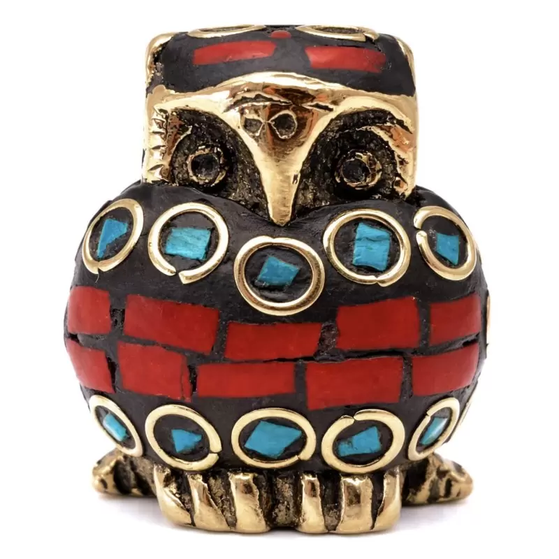 Porte encens hibou - 4.5cm
