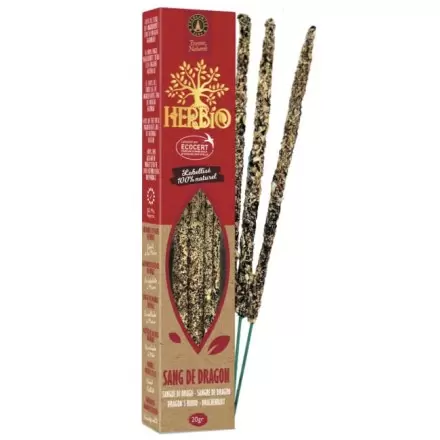 Encens Herbio Sang de Dragon  – Encens naturel smudge certifié Ecocert