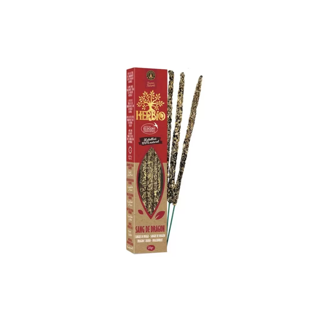 Encens Herbio Sang de Dragon  – Encens naturel smudge certifié Ecocert