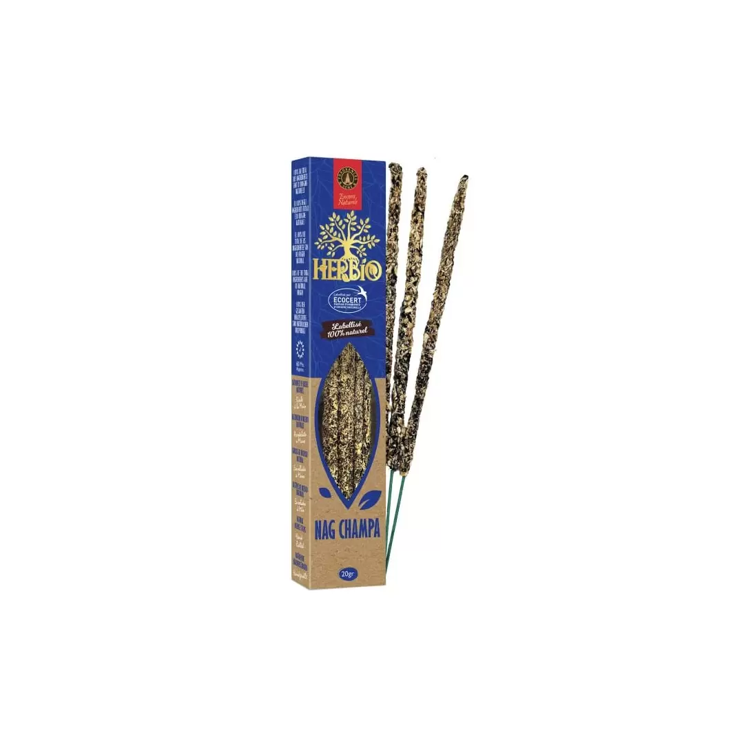 Encens Herbio Nag Champa  – Encens naturel smudge certifié Ecocert